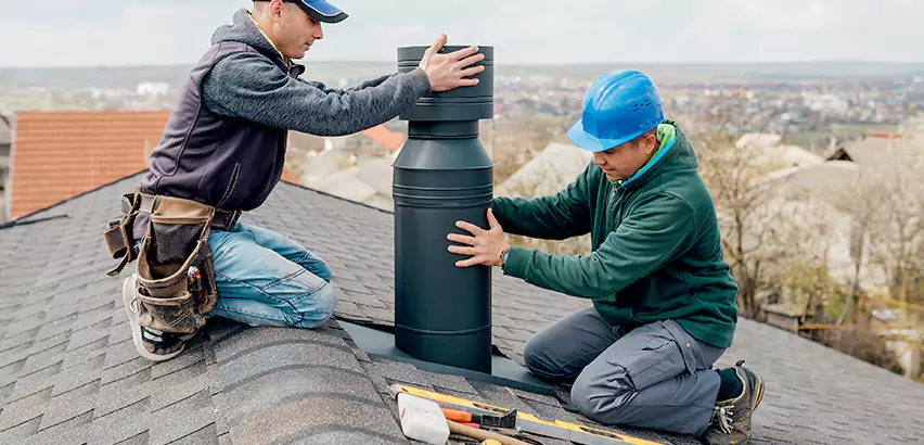 Chimney Flashing Replacement for Storm Damage in Decatur