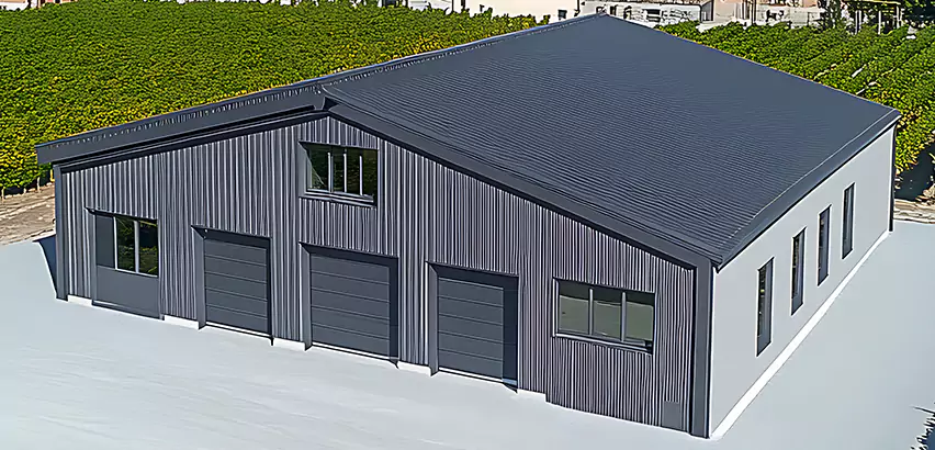 Corrugated Garage Roof Repair in Decatur