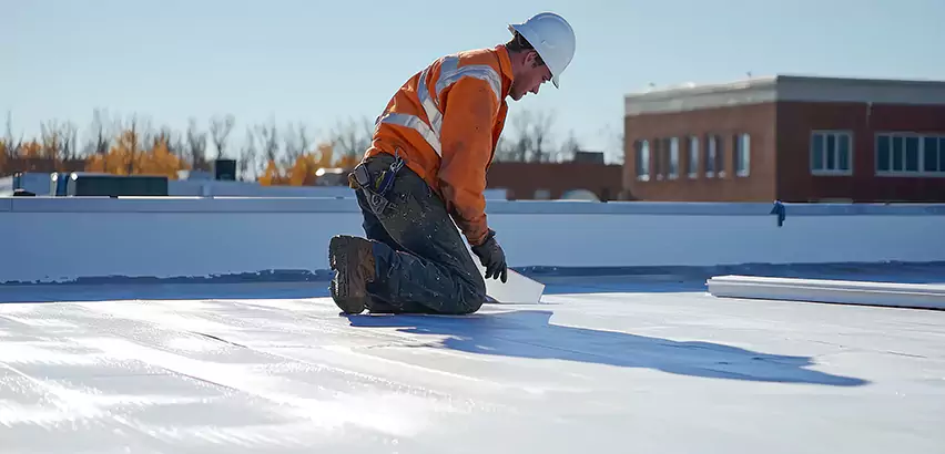 Flat Roof Drain Installation in Decatur