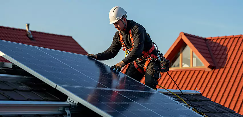 Solar Panels on Steel Roof Installation in Decatur