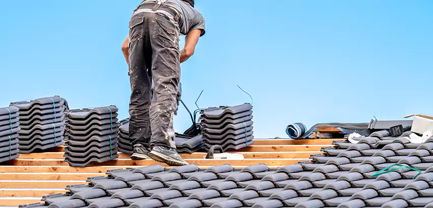Replacing Tile Roof Underlayment in Decatur